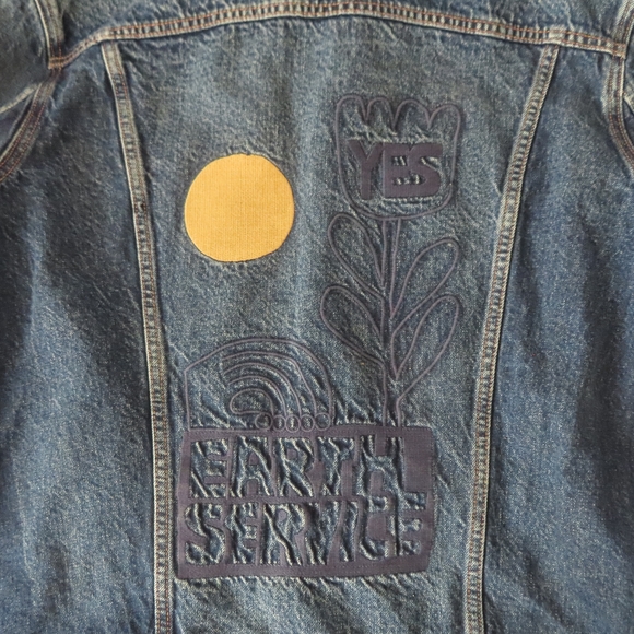 LEVI'S x NATHANIEL RUSSELL EARTH SERVICE WELLTHREAD DENIM JACKET MSRP $198- L - Picture 7 of 10
